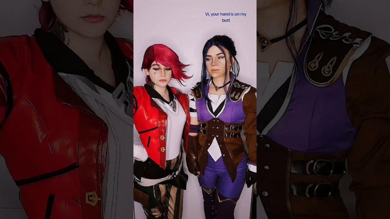 Your hand is on my butt | Vi & Caitlyn Kiramman@nikkihatsunecosplayArcane #cosplay