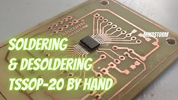 Soldering & Desoldering TSSOP20 by hand | How to solder SMD IC | N76e003 Soldering