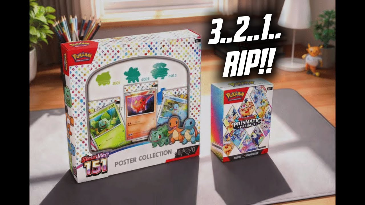 Lets RIP!! Prismatic Evolutions & 151 Poster Collection!