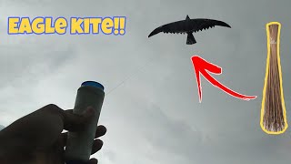 Paano gumawa ng saranggola / how to make a eagle kite using coconut stick