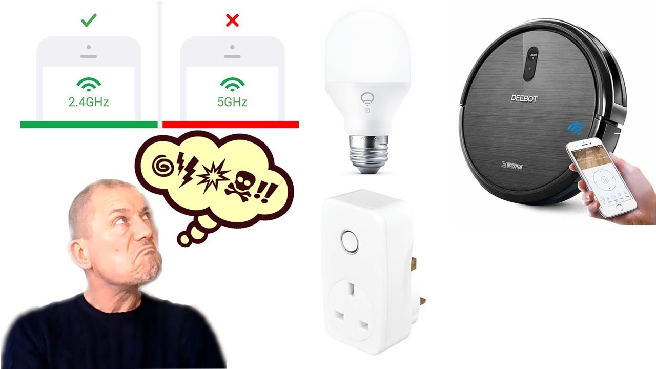 My WiFi uses 2.4 GHz and 5 GHz. How can I set up a smart plug that