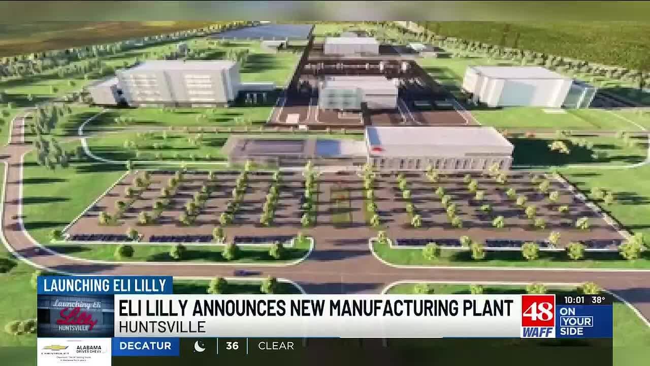 Pharmaceutical giant Eli Lilly announces new manufacturing plant in Huntsville
