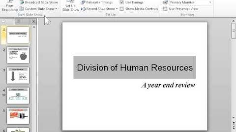 PowerPoint 2010 View in Slide Show Mode