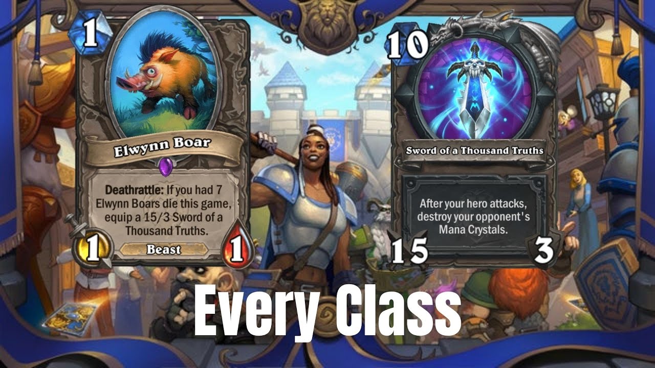 Sword of a Thousand Truths in all classes | Hearthstone