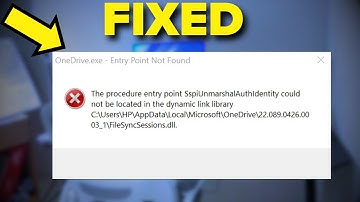 fix OneDriveSetup.exe entry point not found error in Windows