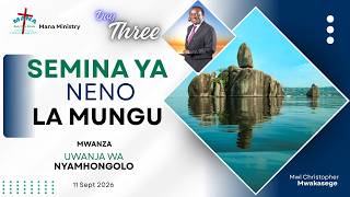 3. ''USILIWEKEE MIPAKA JAWABU LA MUNGU KWAKO' //  MWL CHRISTOPHER MWAKASEGE.