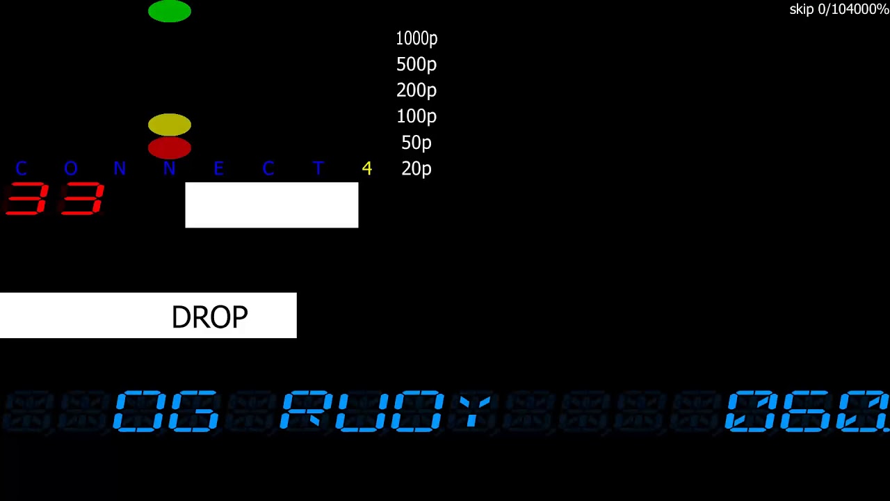ARCADE MACHINES MAME CONNECT 4 CONNECT4 1989 DOLBECK SYSTEMS