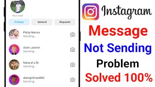 How to Fix Instagram Message Not Sending Problem 2024 | Instagram Message Sending Problem Solve