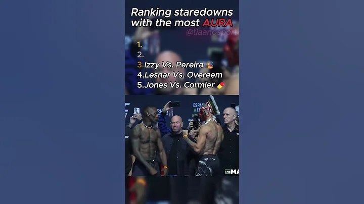 UFC staredowns with the most AURA!!