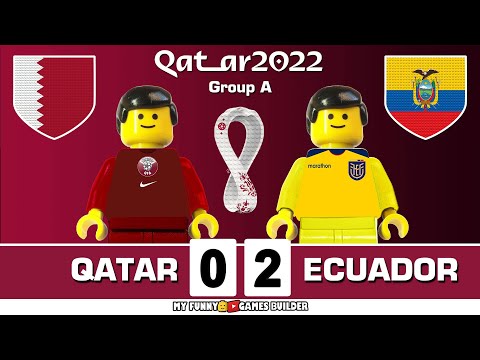 Qatar vs Ecuador 0-2 • World Cup 2022 Qatar - Group A | All Goals & Highlights Lego Football