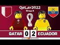 Qatar vs Ecuador 0 2  World Cup 2022 Qatar   Group A  All Goals  Highlights Lego Football