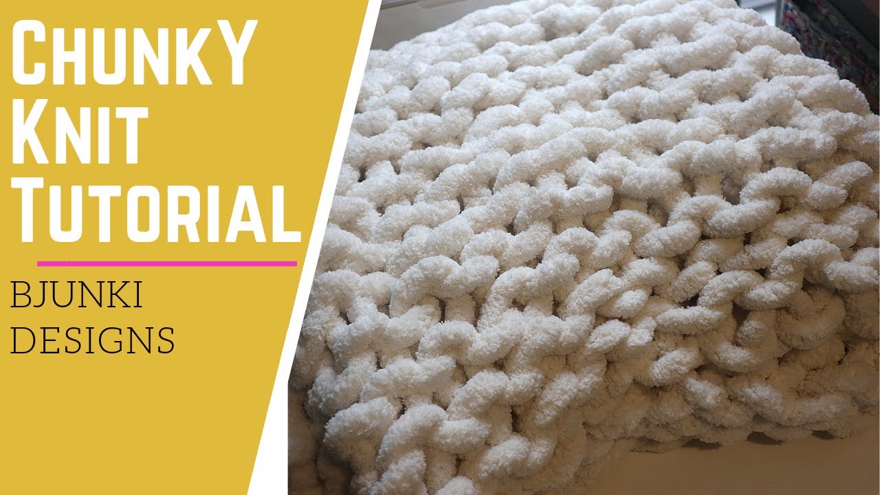 DIY Chunky Chenille Blanket Bjunki Designs YouTube