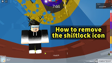 How to remove shift lock icon!