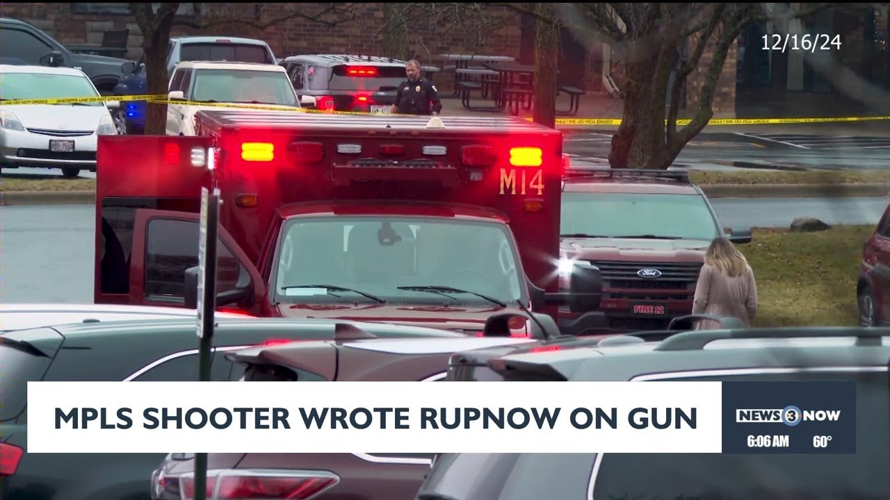 Minneapolis shooter wrote 'Rupnow' on gun - YouTube