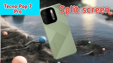 Split Screen Enable In Tecno Pop 7 Pro, How To Enable Dual Screen In Tecno Pop 7 Pro,