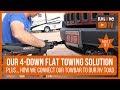 PART 1 of 2: Our 4-Down RV Flat Towing Setup: What Towbar We Chose, Why + How We Connect It