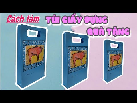 Video Cách làm túi giấy đựng quà tặng | Mĩ thuật lớp 6 | Kc... - youtube