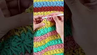 Creating with every loop 🌸 #Crochet #YarnAddict #Art