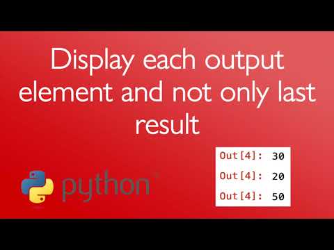 Display each output element and not only last result