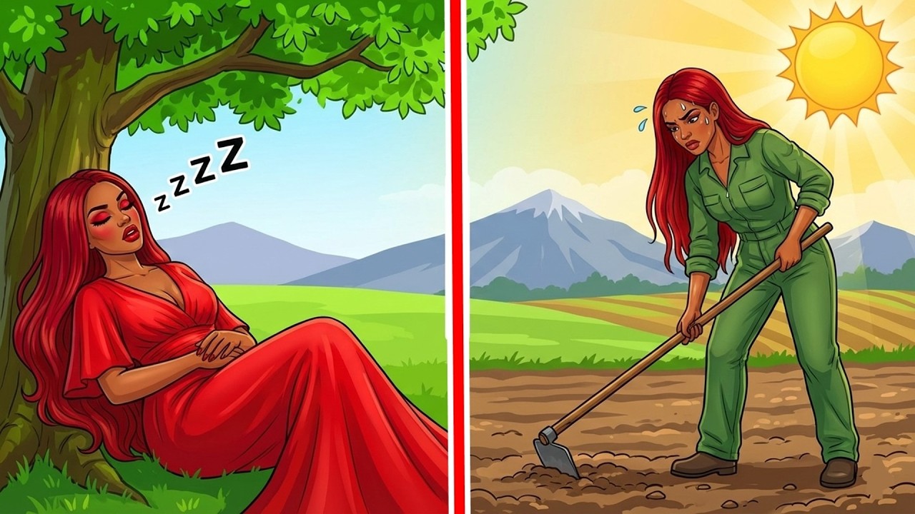 Jumelle paresseuse et jumelle travailleuse