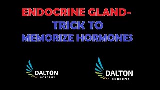 Easy trick to memorize endocrine gland and their hormones