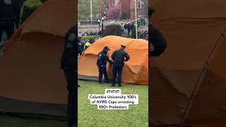 🇵🇸 Columbia University NYPD Clears Tents after 100+ Student Arrests