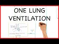 ONE LUNG VENTILATION- PHYSIOLOGY SERIES