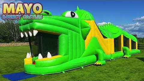 50ft Crocodile Obstacle Course - Mayo Bouncy Castles - Bouncy Castle Hire Mayo