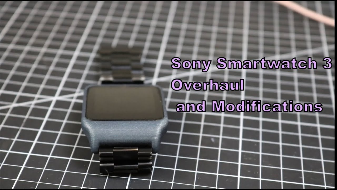 My Sony Smartwatch 3 and Modifications (3D Case, NFC, Battery+, Custom ROM) - YouTube