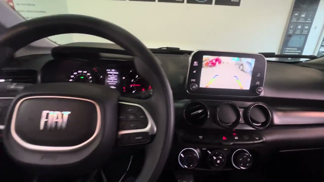 Fiat Argo 2024 - Instalação Câmera traseira em Multimídia original - ArtsomAuto