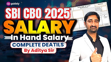 SBI CBO In-Hand Salary 2025 Revealed😍 | SBI CBO Complete Salary Details by Aditya Sir