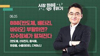 [시장함께읽기] 6월 5일, BBB(반도체,배터리,바이오) 부활하면? 지수장세가 펼쳐진다(반도체, 2차전지, 음식료, 화장품, 수출데이터, C커머스)