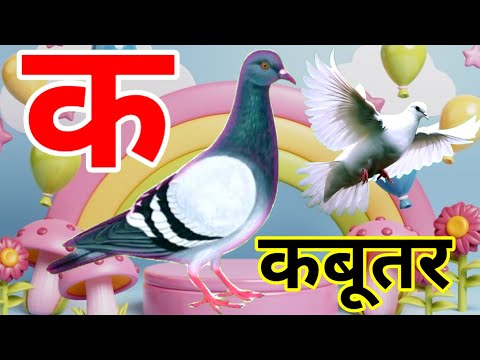 अ से अनार | आ से आम | a se anar | aa se aam | क से कबूतर | K