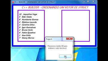 C++ builder - ordenando um vetor de struct