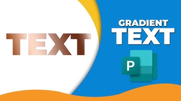 How to make gradient text in publisher