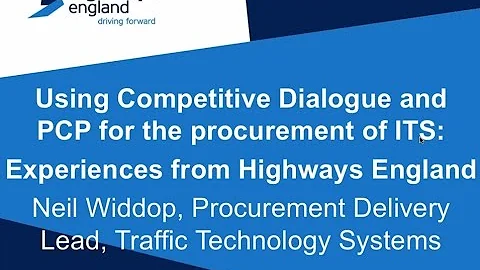 2017 04 25 15 32 Using Competitive Dialogue and PCP for procurement of ITS   Experiences from Highwa