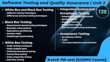 Notes - Software Testing and Quality Assurance | Btech | 7th sem [GGSIPU Course] | UNIT 2