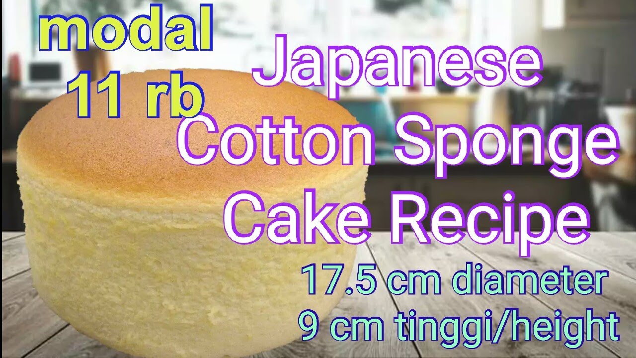 resep Japanese cotton sponge cake recipe 日式棉花蛋糕 YouTube