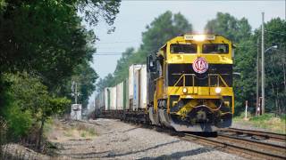 NS Virginian Heritage SD70ACe #1069 & NS Tier 4 ET44AC #3650 - Fast Intermodal 20E - Atwater OH