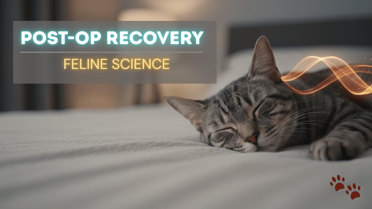 Post Op Cat Recovery Music Scientific Sound Therapy for Healing 18 Min