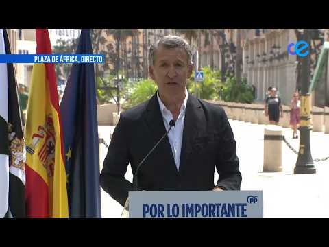 Comparecencia &iacute;ntegra del presidente nacional del PP, Alberto N&uacute;&ntilde;ez Feij&oacute;o, en Ceuta