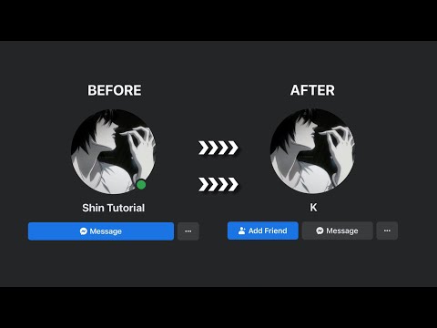 tutorial how to single letter name on facebook