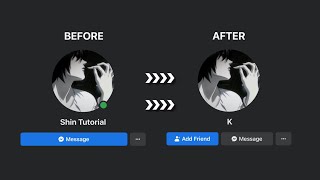 tutorial how to single letter name on facebook