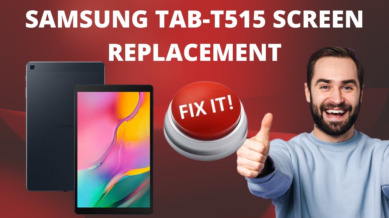 How To Replace Screen On Samsung Tab T515 ! Step By Step Guide - YouTube