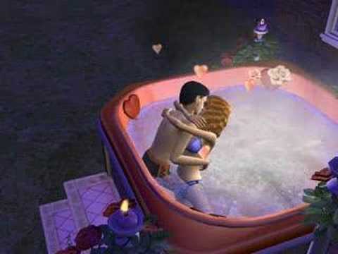 Teenagers Make Out in Hot Tub - Sims 2