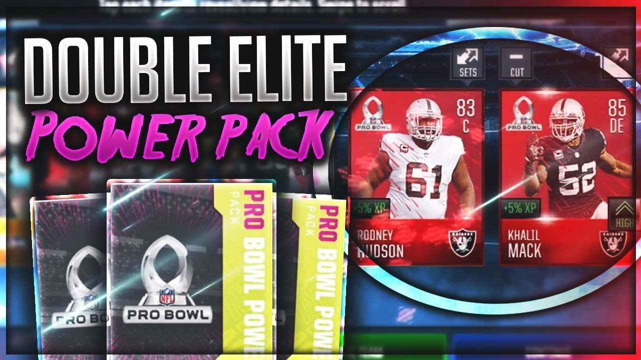 DOUBLE ELITE PACK... TWICE! Madden Mobile 18 Pro Bowl Power Packs!