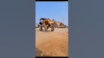 tractor loader Leggy Run #automobile_#automotiveedit_#aivfx#ai#aivideo#shortvideo #aiedits#jcb#bus