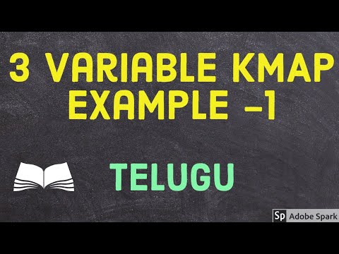 3 variable Kmap example -1 || Telugu