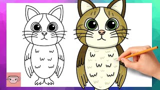 How To Draw Meowl | Steal A Brainrot | Easy Drawing Tutorial screenshot 2