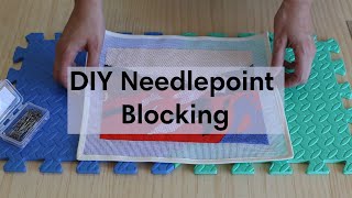 DIY Needlepoint Blocking - Unwind Studio